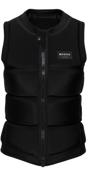 2026 Mystic Womens Star Front Zip Wake Impact Vest 35005.240246 - Black